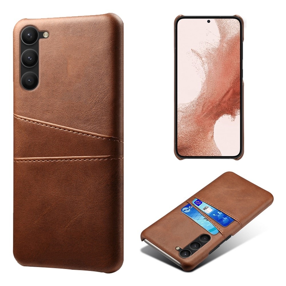 Coque Card Slots Samsung Galaxy S23, Marron