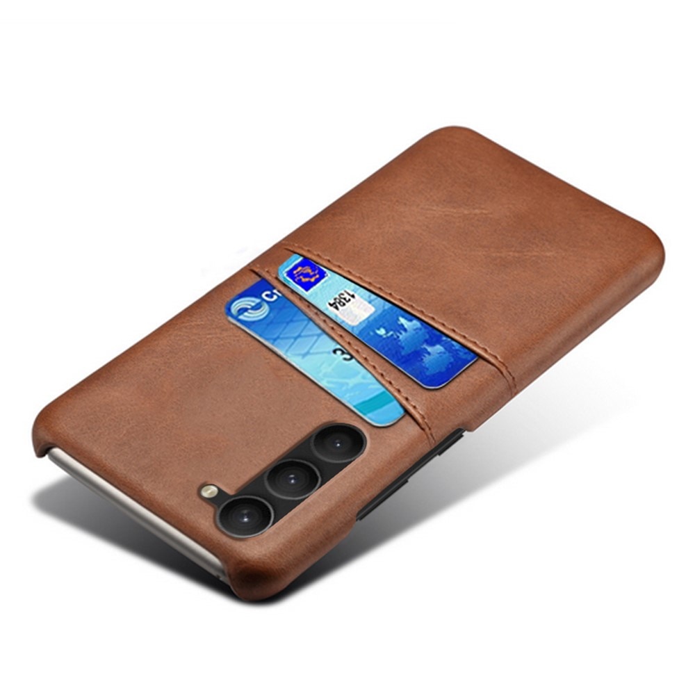 Coque Card Slots Samsung Galaxy S23, Marron