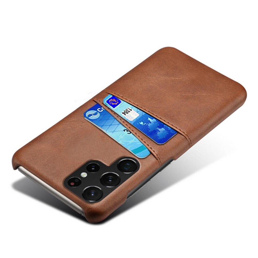 Coque Card Slots Samsung Galaxy S23 Ultra, Marron