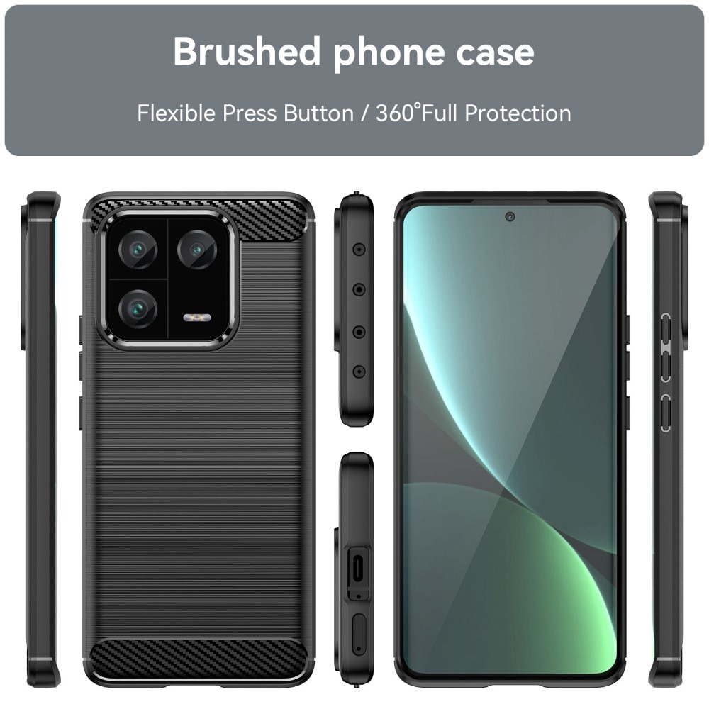 Coque TPU Brushed Xiaomi 13 Pro, noir