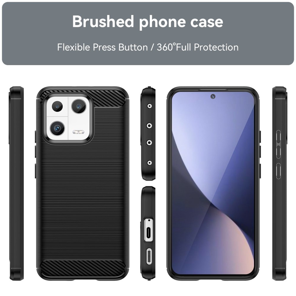 Coque TPU Brushed Xiaomi 13, noir