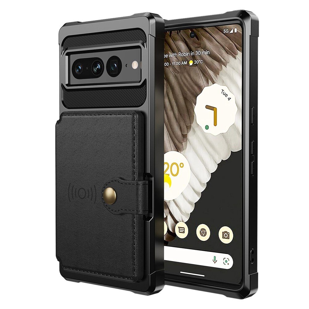 Coque porte-cartes Tough Multi-slot Google Pixel 7 Pro, Noir