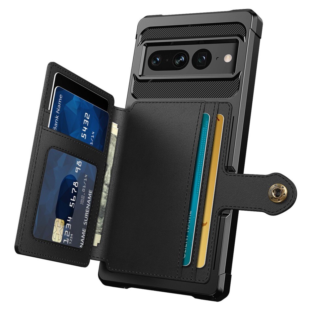 Coque porte-cartes Tough Multi-slot Google Pixel 7 Pro, Noir