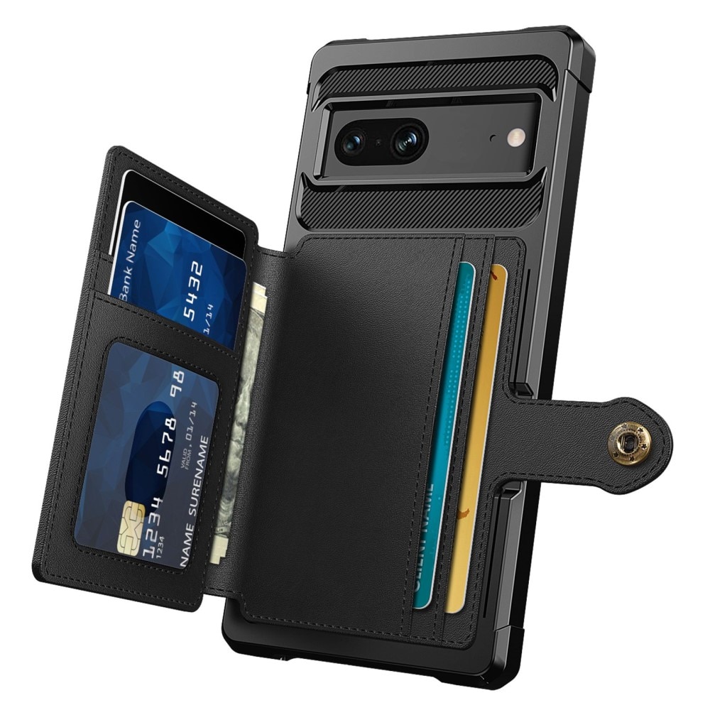 Coque porte-cartes Tough Multi-slot Google Pixel 7, Noir