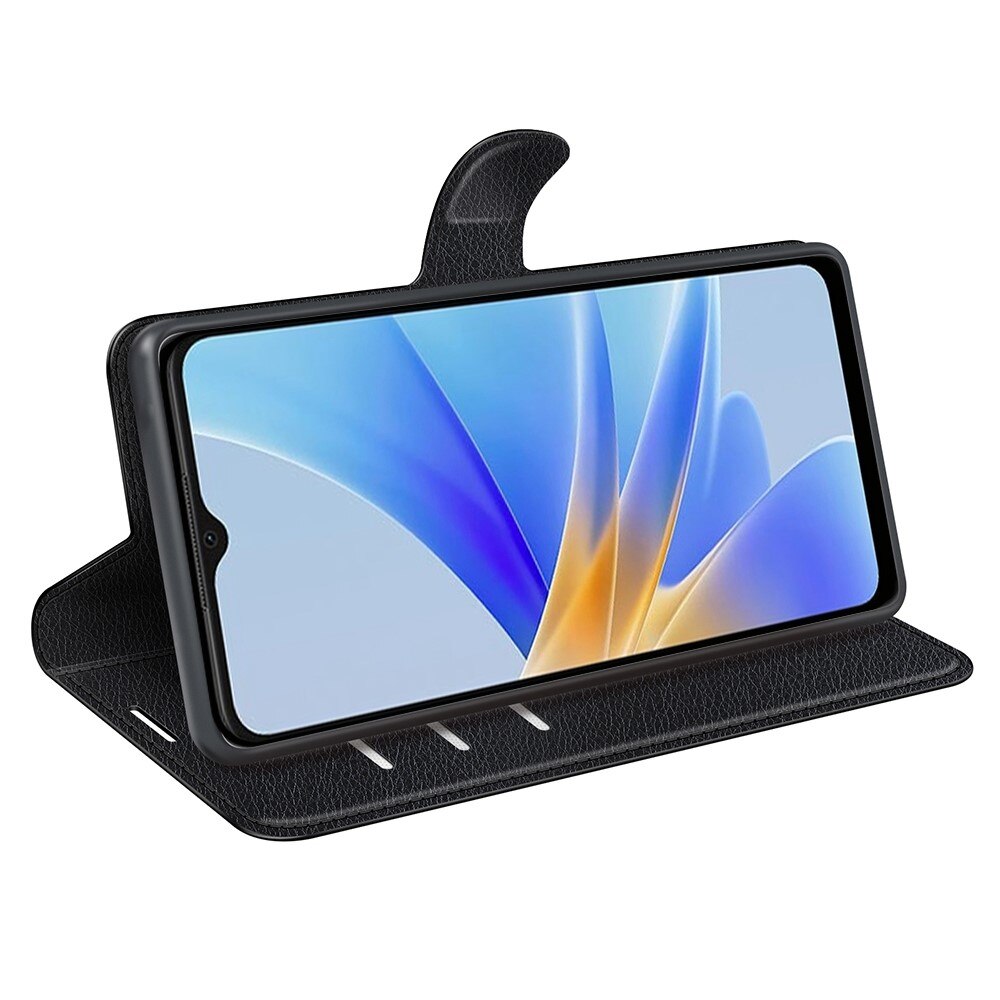 Coque portefeuille Oppo A17, Noir
