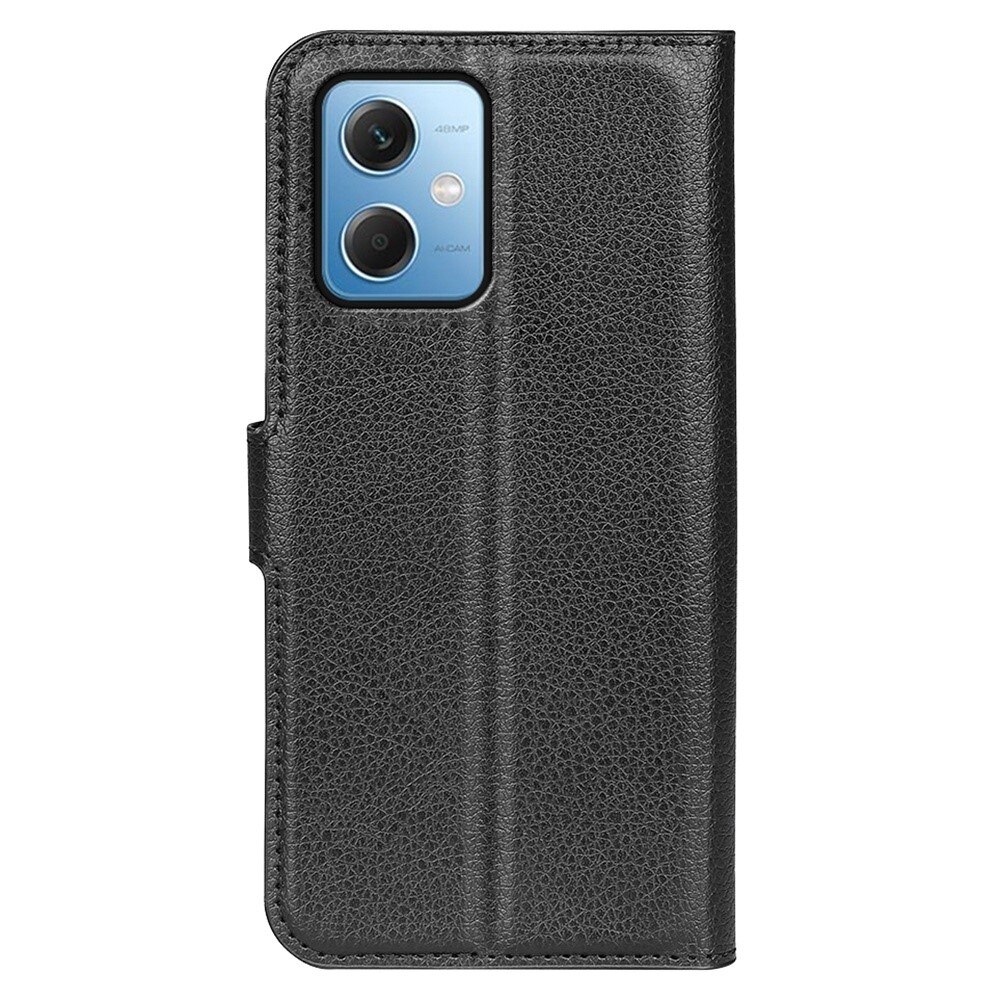 Coque portefeuille Xiaomi Redmi Note 12, noir