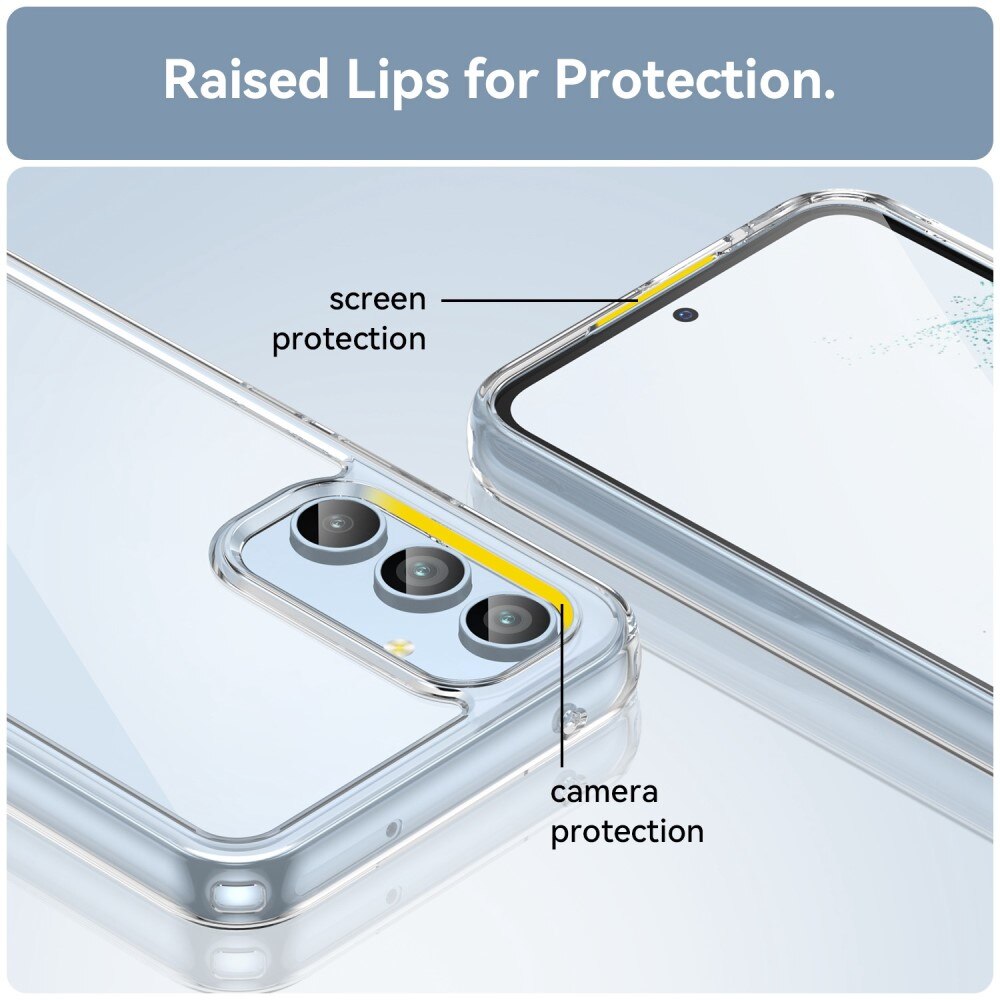 Coque hybride pour Samsung Galaxy A54, transparent
