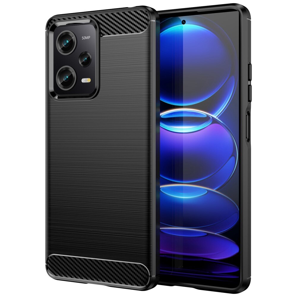 Coque TPU Brushed Xiaomi Redmi Note 12 Pro 5G, Black