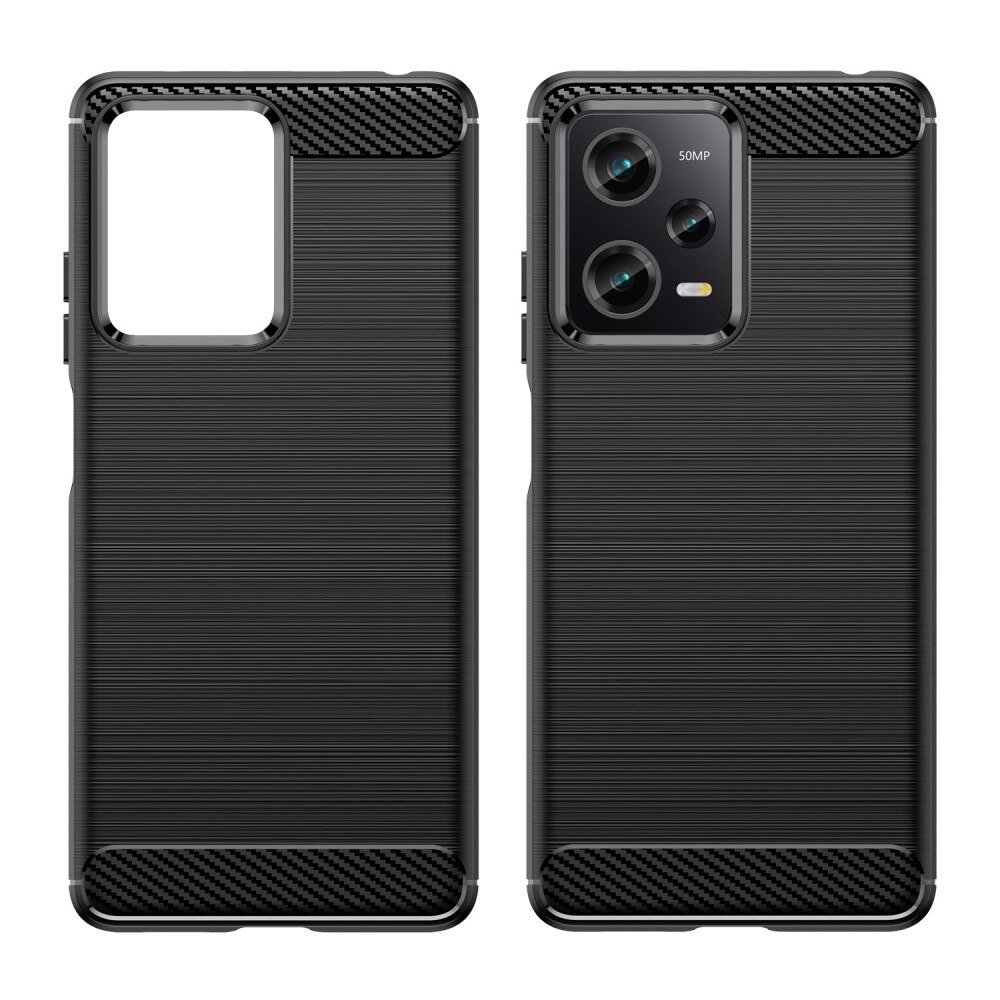 Coque TPU Brushed Xiaomi Redmi Note 12 Pro 5G, Black