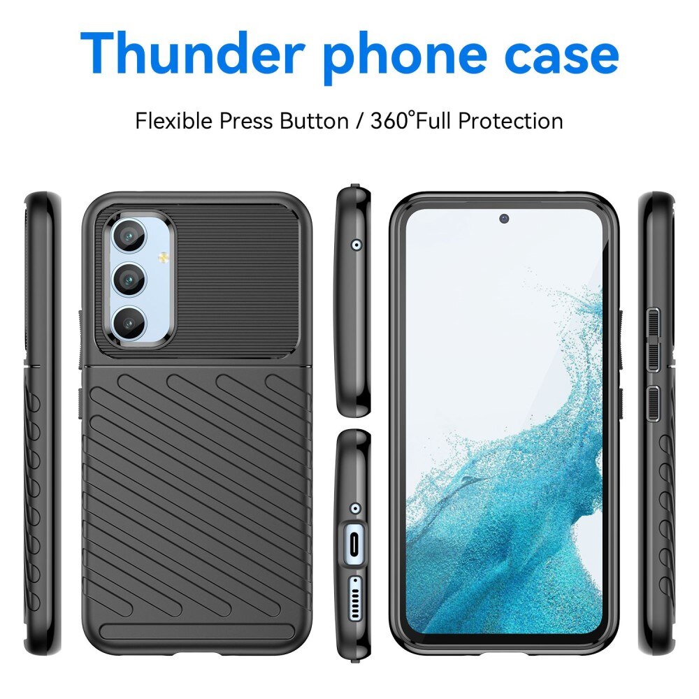 Coque Thunder TPU Samsung Galaxy A54, noir