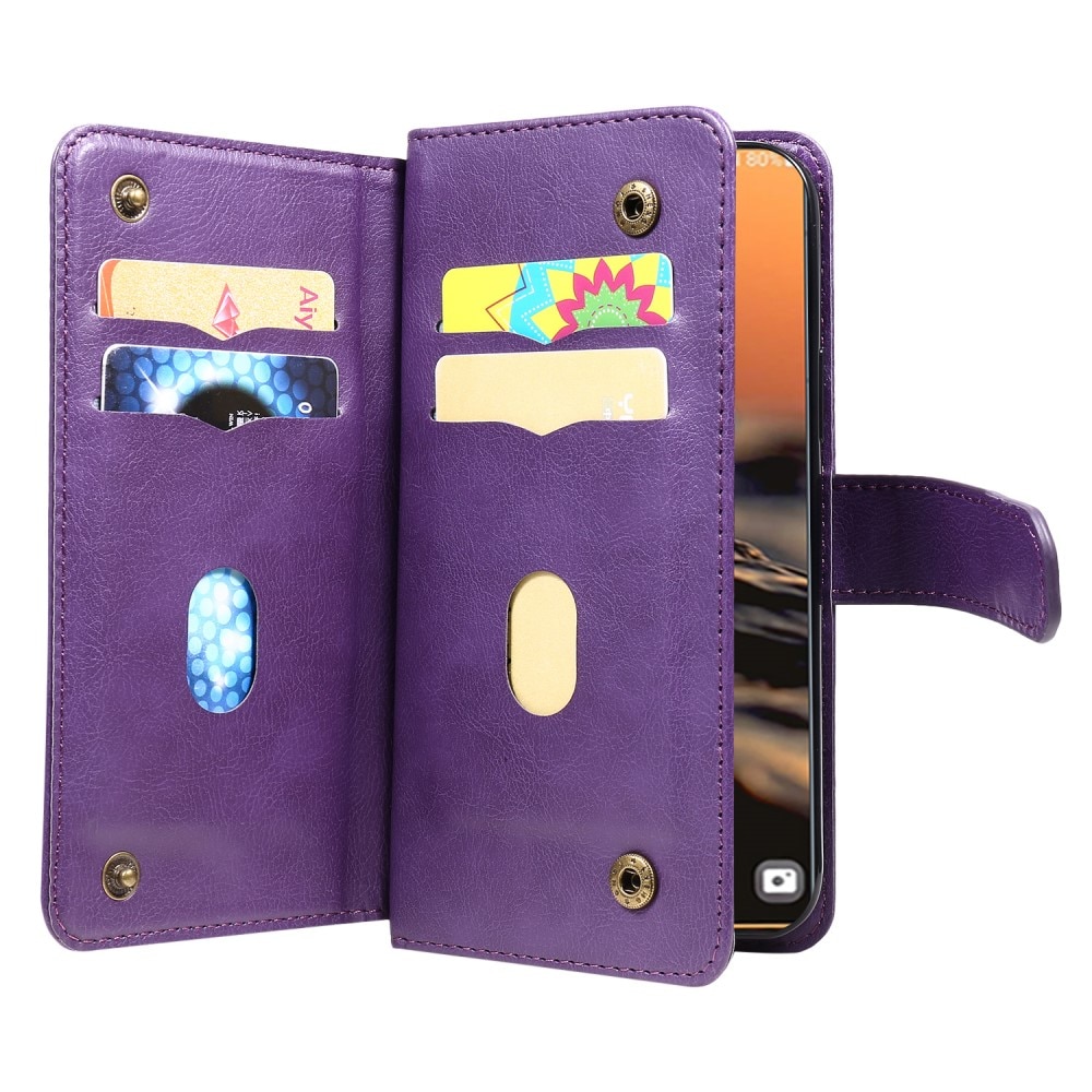 Coque portefeuille Multi-slot Samsung Galaxy S23 Ultra, violet