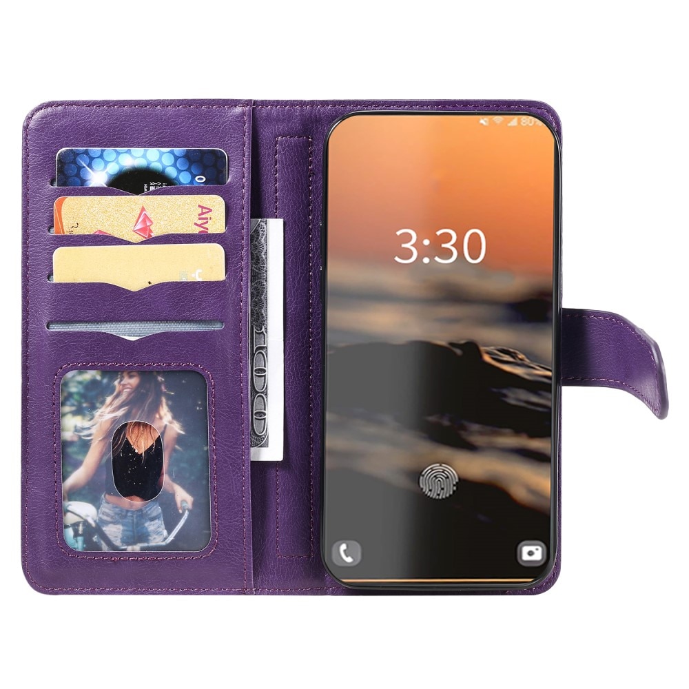 Coque portefeuille Multi-slot Samsung Galaxy S23 Ultra, violet