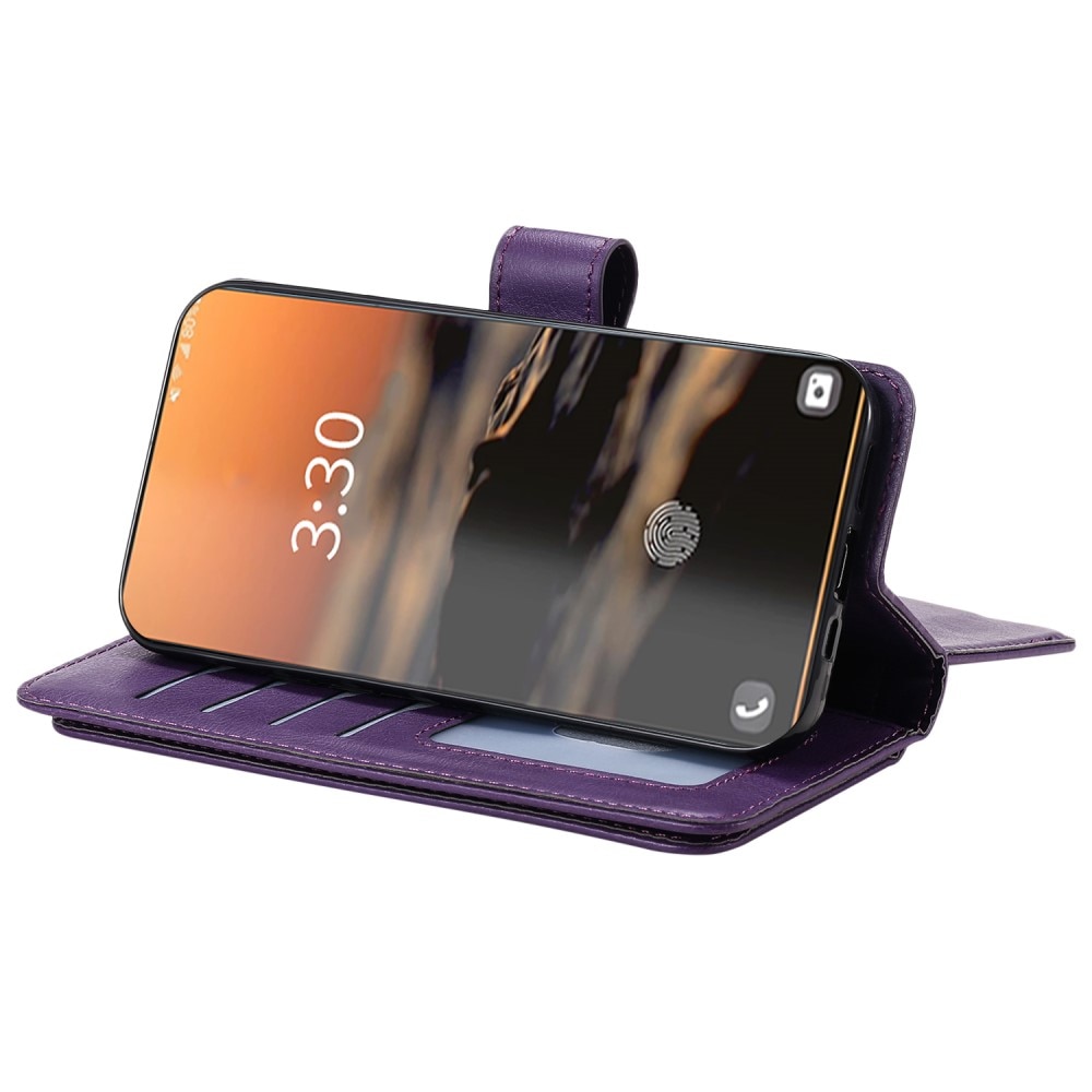 Coque portefeuille Multi-slot Samsung Galaxy S23 Ultra, violet