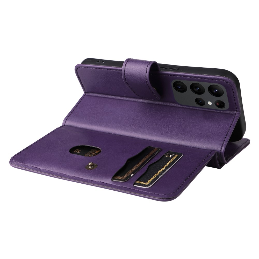 Coque portefeuille Multi-slot Samsung Galaxy S23 Ultra, violet