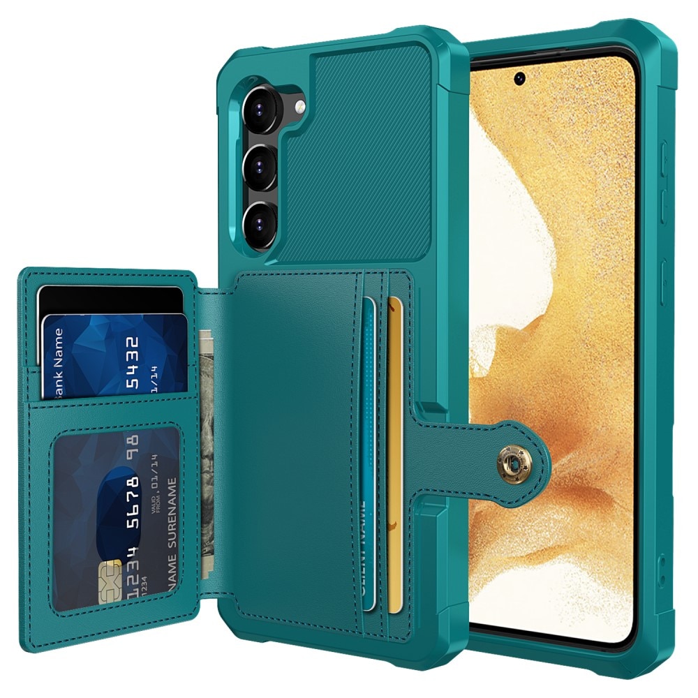 Coque porte-cartes Tough Multi-slot Samsung Galaxy S23, vert