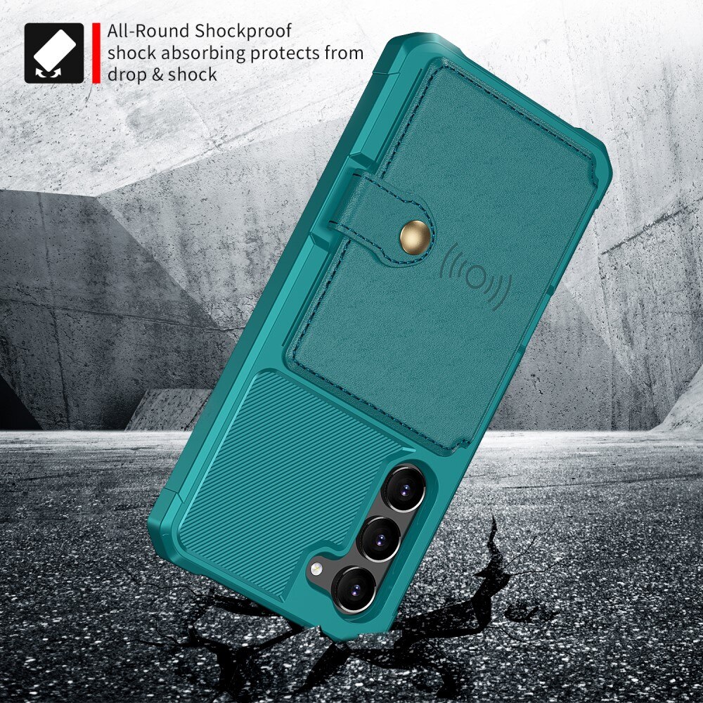 Coque porte-cartes Tough Multi-slot Samsung Galaxy S23, vert