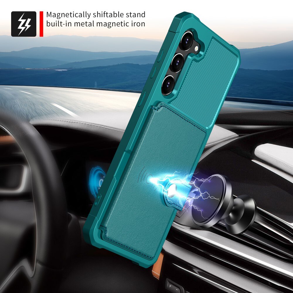 Coque porte-cartes Tough Multi-slot Samsung Galaxy S23, Vert
