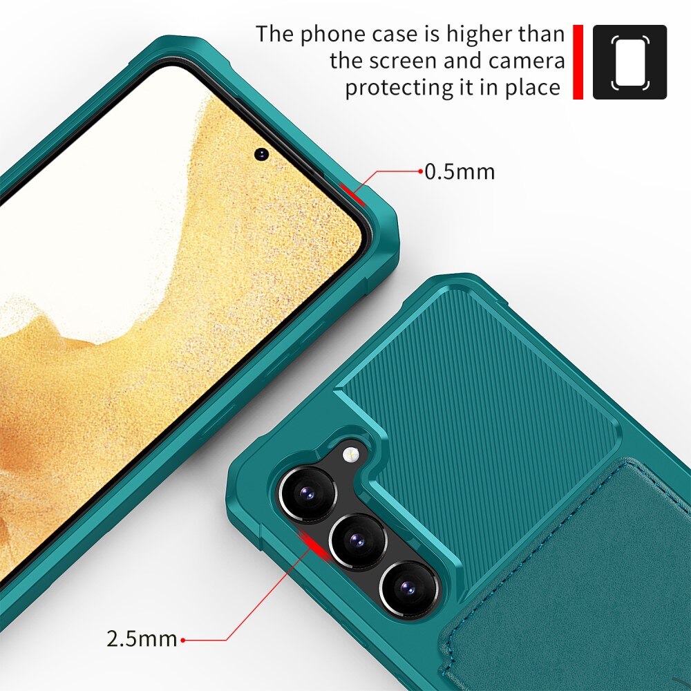 Coque porte-cartes Tough Multi-slot Samsung Galaxy S23, Vert
