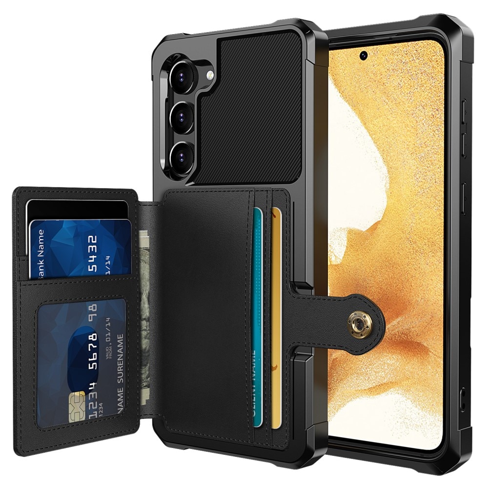 Coque porte-cartes Tough Multi-slot Samsung Galaxy S23 Plus, noir