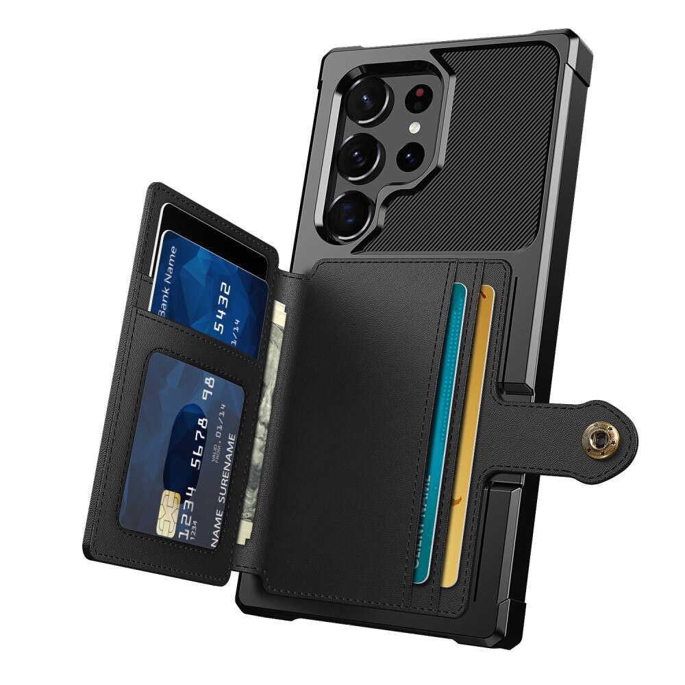 Coque porte-cartes Tough Multi-slot Samsung Galaxy S23 Ultra, Noir