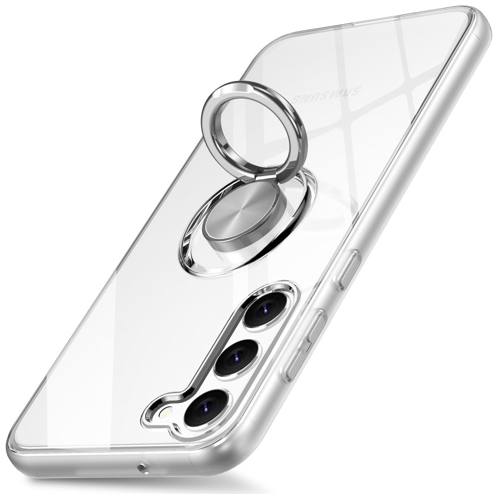 Coque Finger Ring Kickstand Samsung Galaxy S23 Plus, transparent