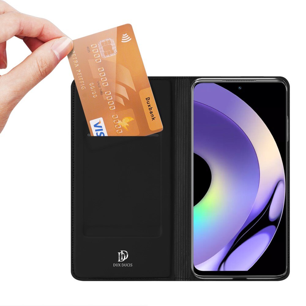 Étui portefeuille Skin Pro Series Realme 10 Pro, Noir