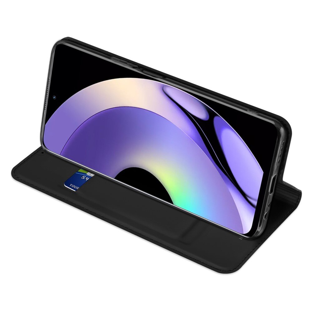 Étui portefeuille Skin Pro Series Realme 10 Pro, Noir