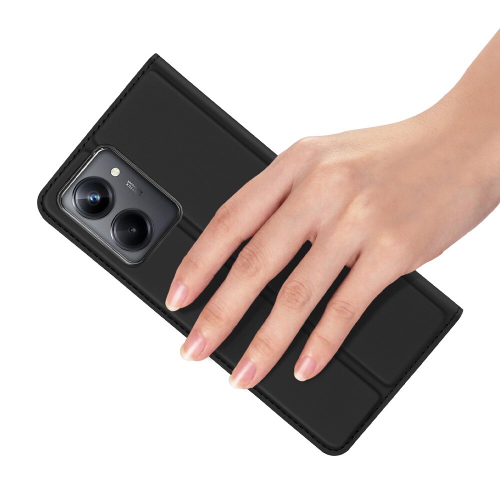 Étui portefeuille Skin Pro Series Realme 10 Pro, Noir