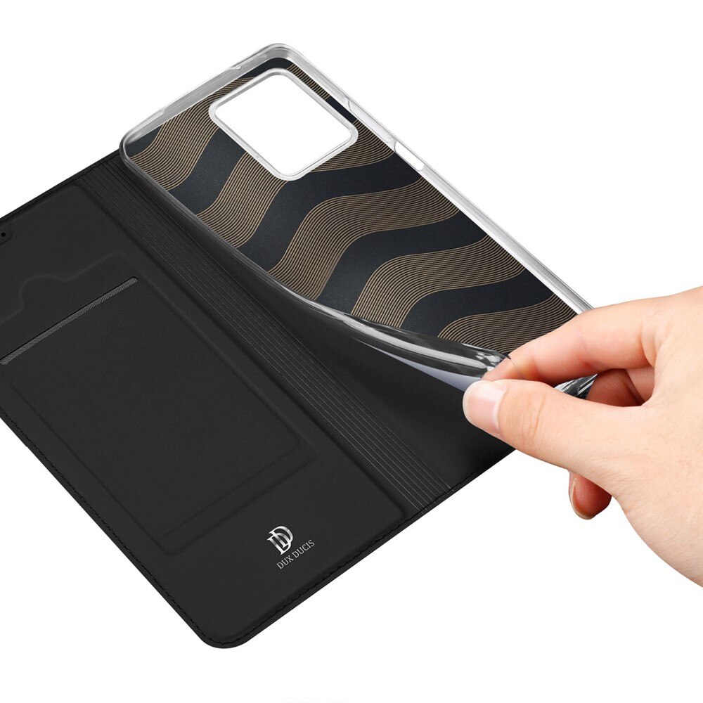 Étui portefeuille Skin Pro Series Realme 10 Pro, Noir