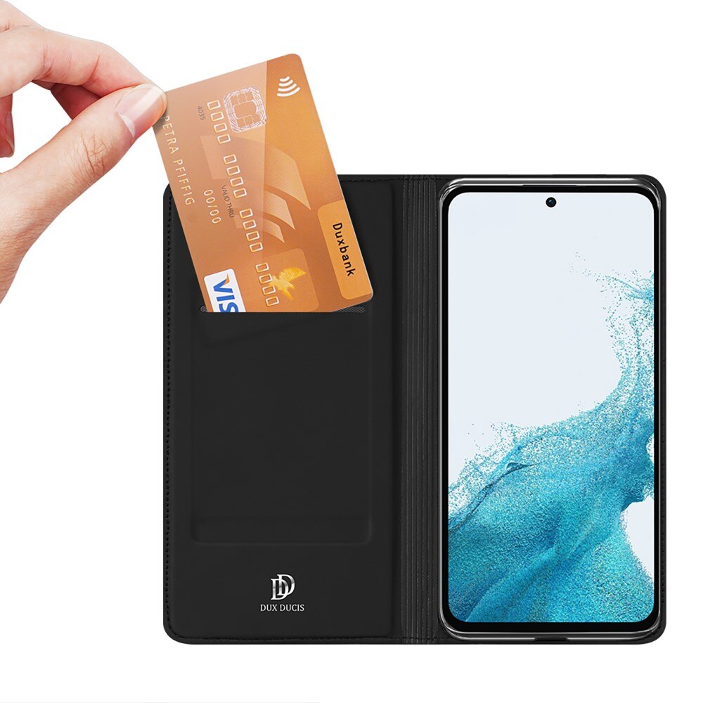 Étui portefeuille Skin Pro Series Samsung Galaxy A54, Noir