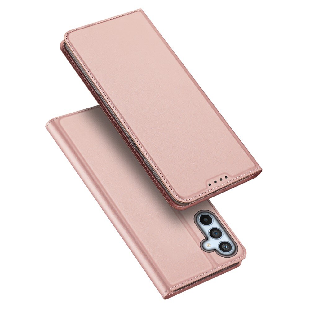 Étui portefeuille Skin Pro Series Samsung Galaxy A54, Or rose