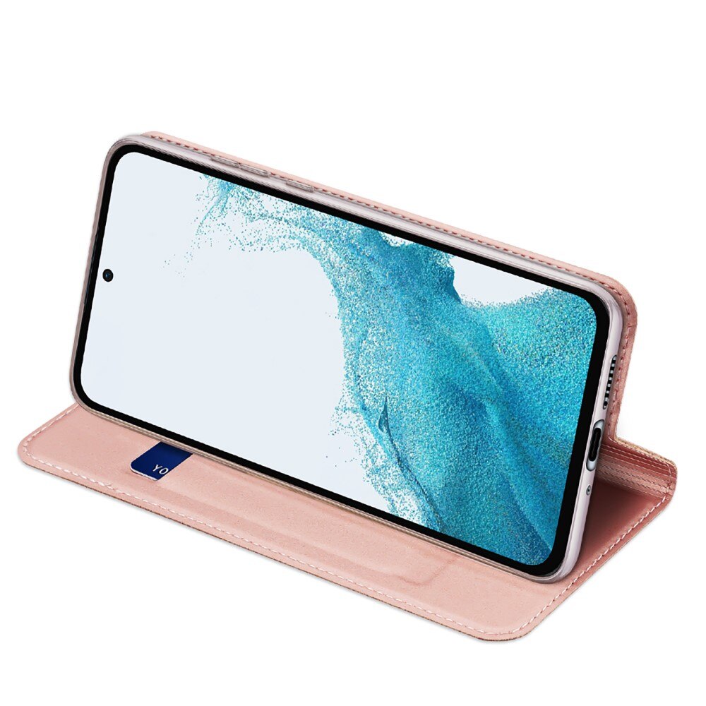 Étui portefeuille Skin Pro Series Samsung Galaxy A54, Or rose