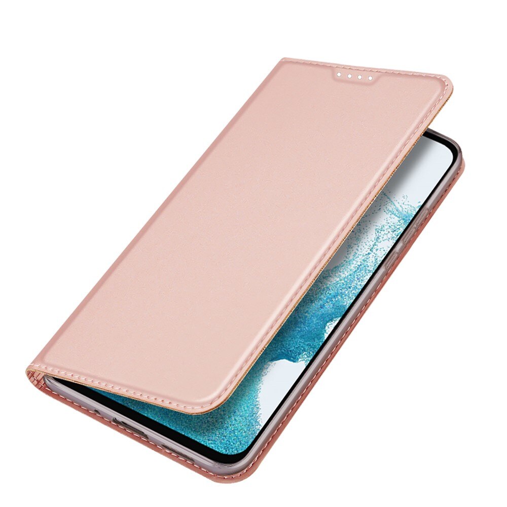 Étui portefeuille Skin Pro Series Samsung Galaxy A54, Or rose