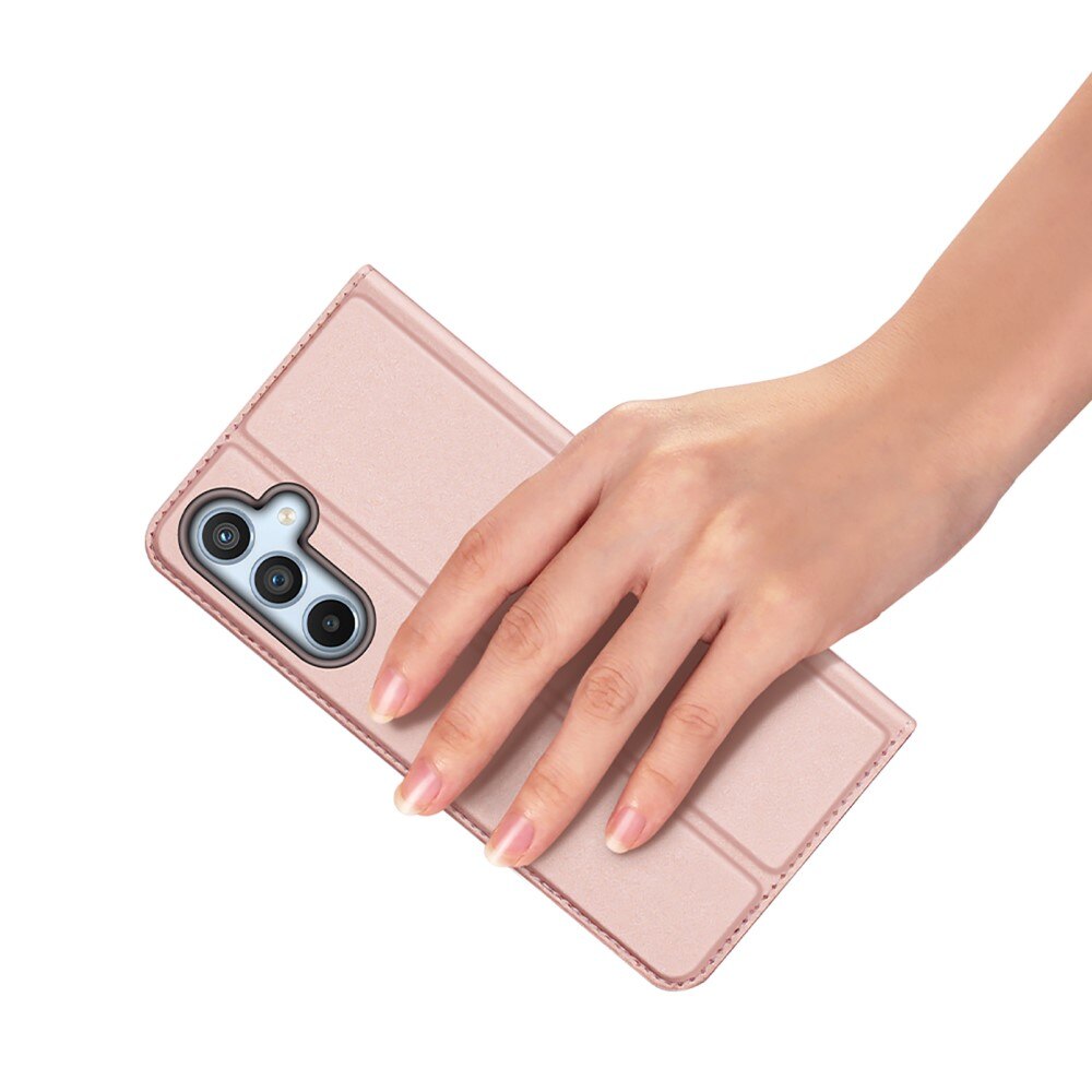 Étui portefeuille Skin Pro Series Samsung Galaxy A54, Or rose