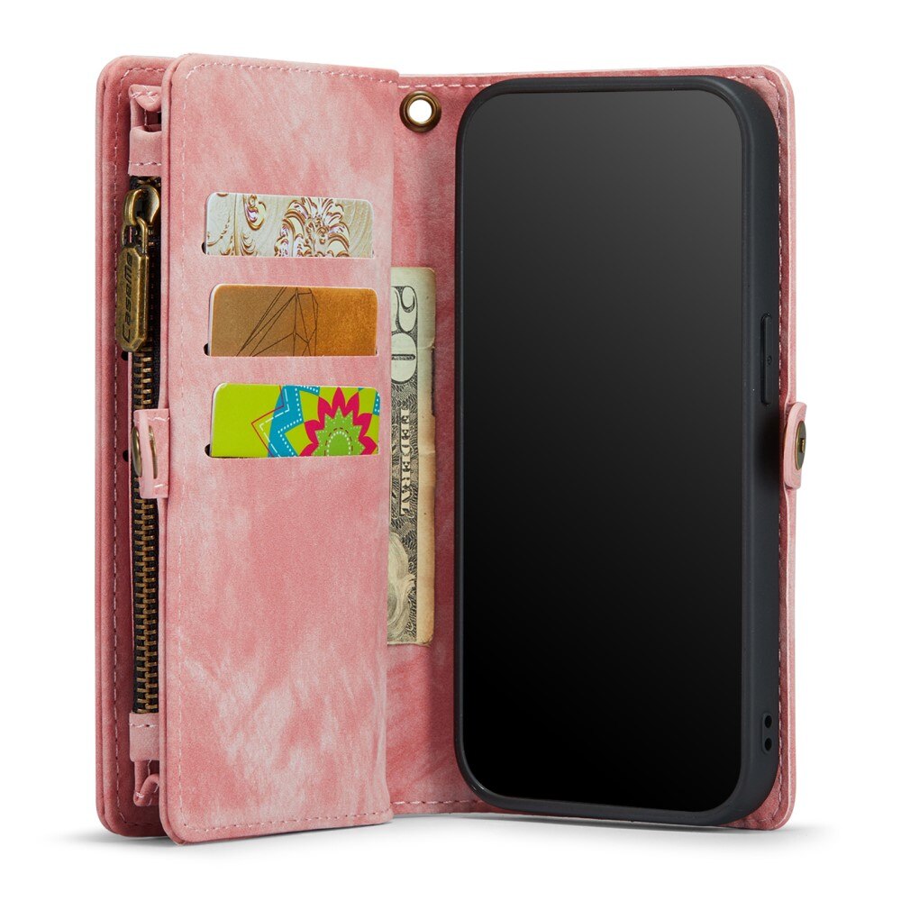 Étui portefeuille multi-cartes iPhone SE 2022, Rose
