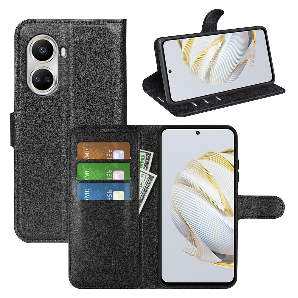 Coque portefeuille Huawei Nova 10 SE, Noir