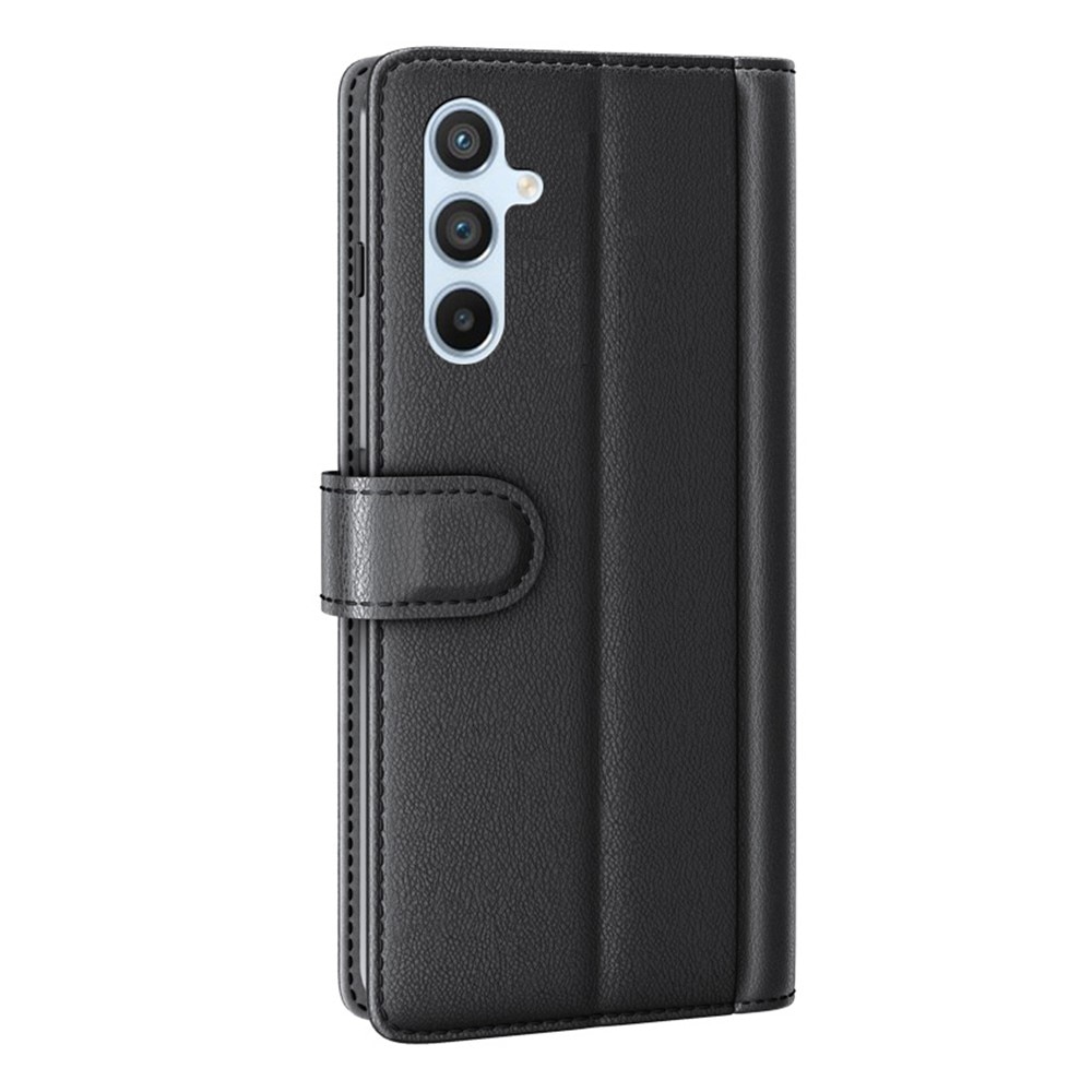 Étui en cuir veritable Samsung Galaxy A54, Noir