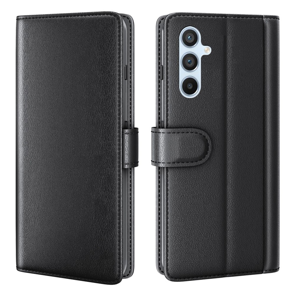 Étui en cuir veritable Samsung Galaxy A34, Noir