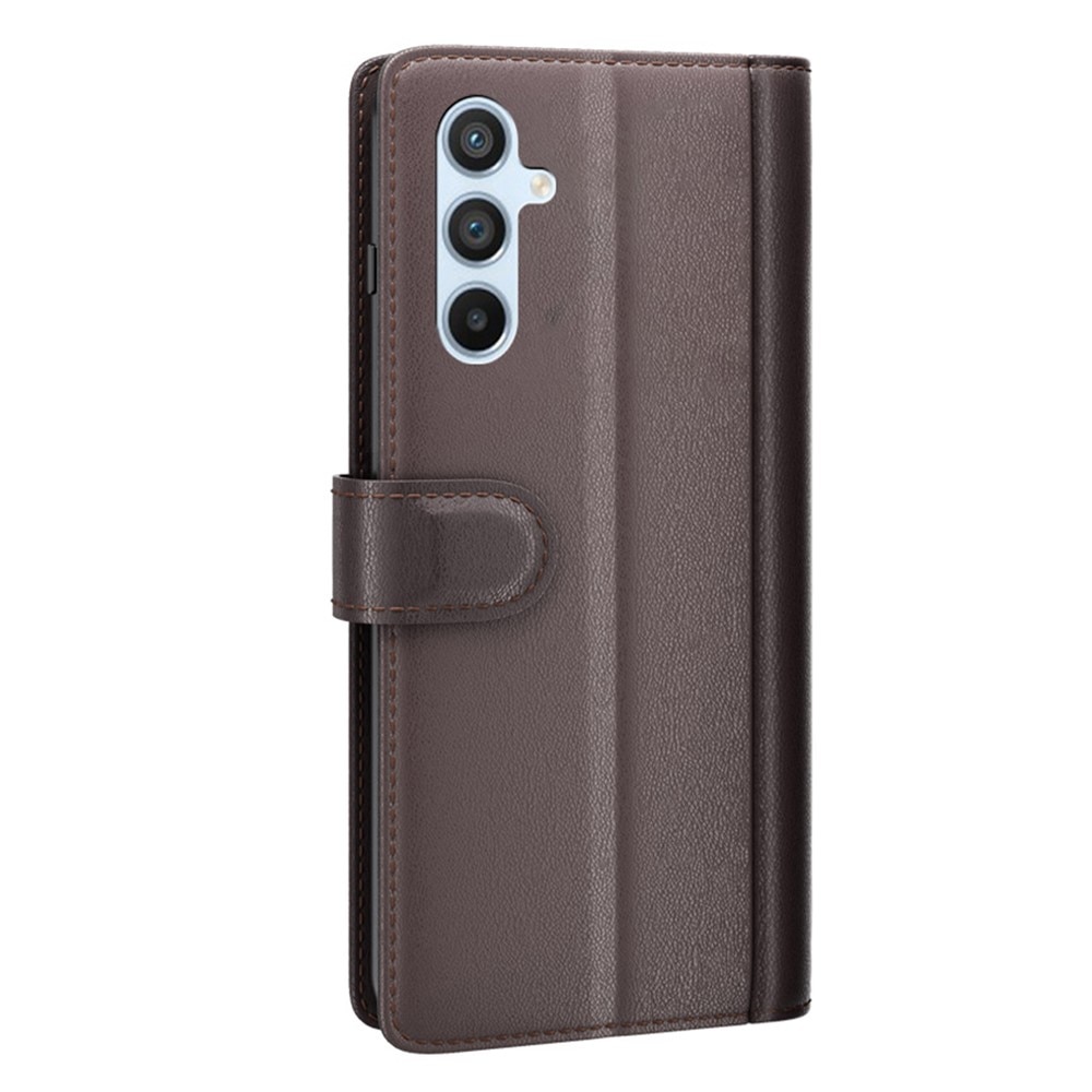 Étui en cuir veritable Samsung Galaxy A54, Marron