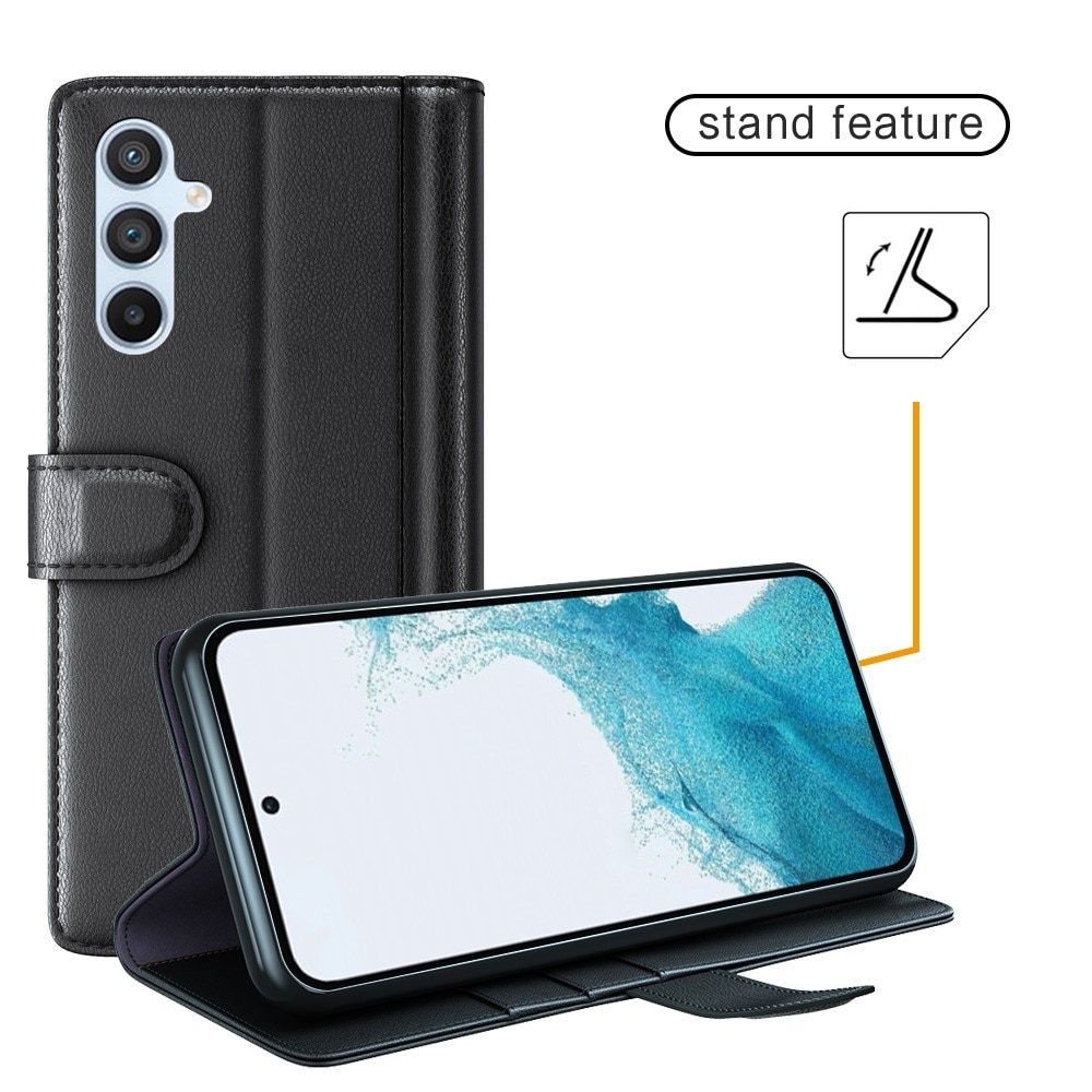 Étui en cuir veritable Samsung Galaxy A54, Marron