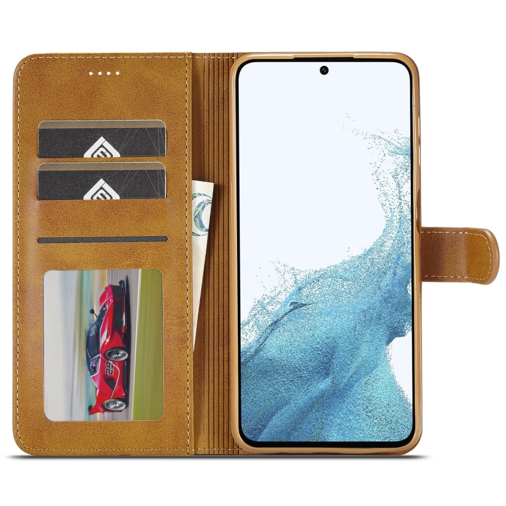 Étui Portefeuille Samsung Galaxy A54, cognac