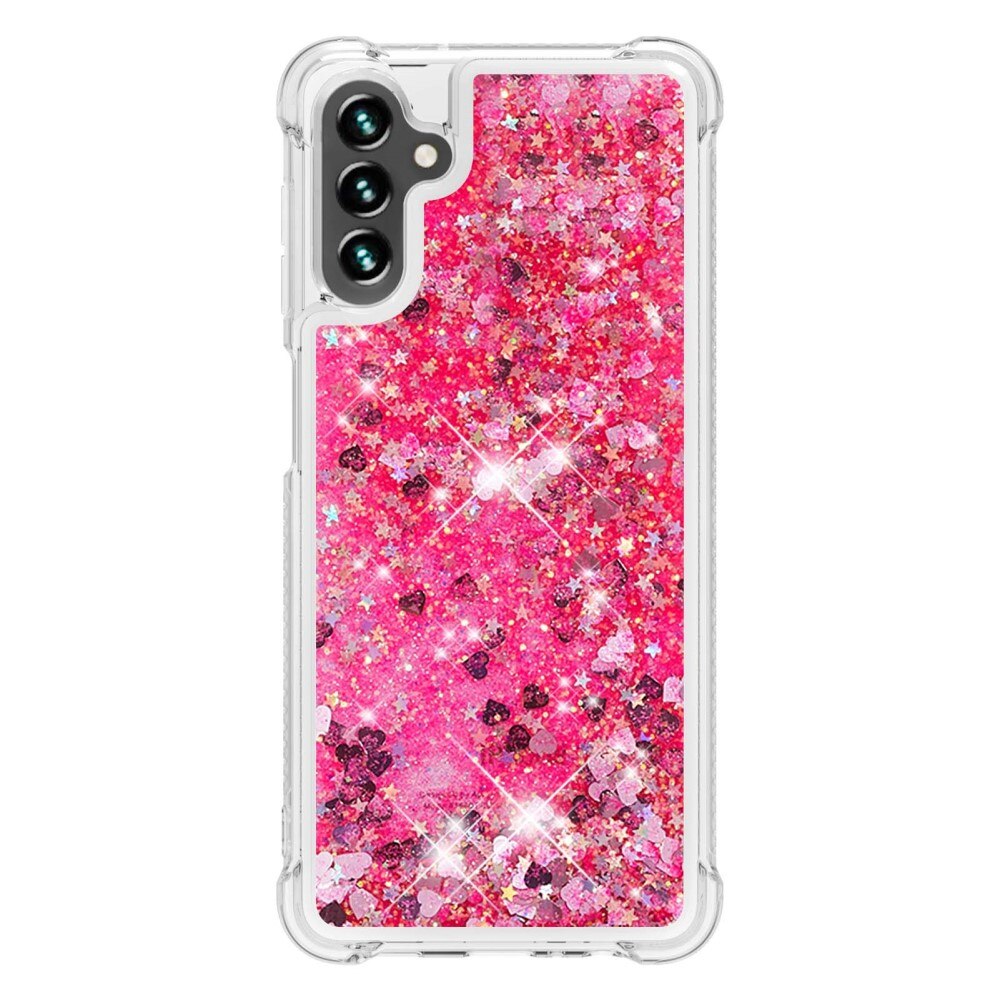 Coque Glitter Powder TPU Samsung Galaxy A54, rose