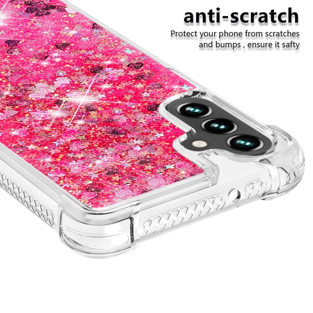Coque Glitter Powder TPU Samsung Galaxy A54, rose