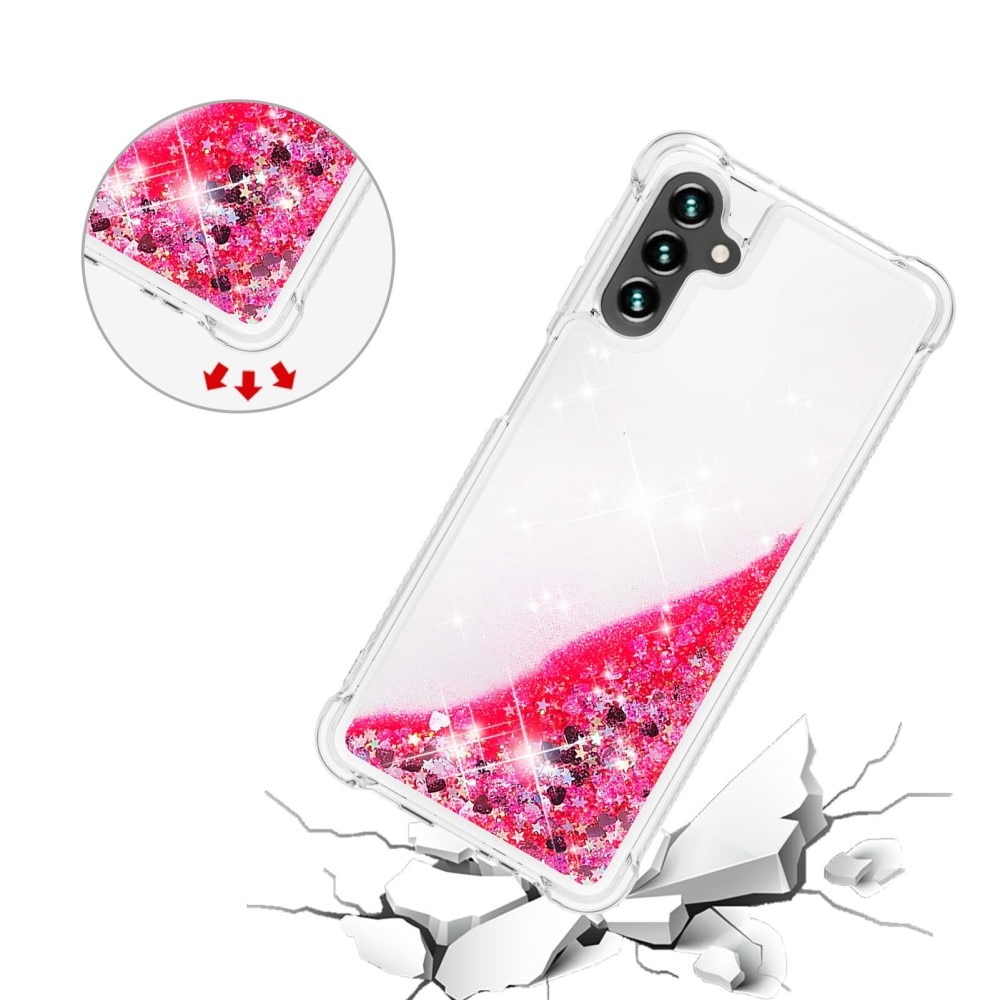 Coque Glitter Powder TPU Samsung Galaxy A54, rose