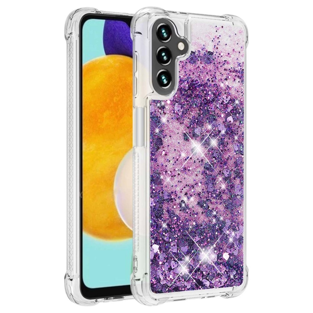 Coque Glitter Powder TPU Samsung Galaxy A54, violet