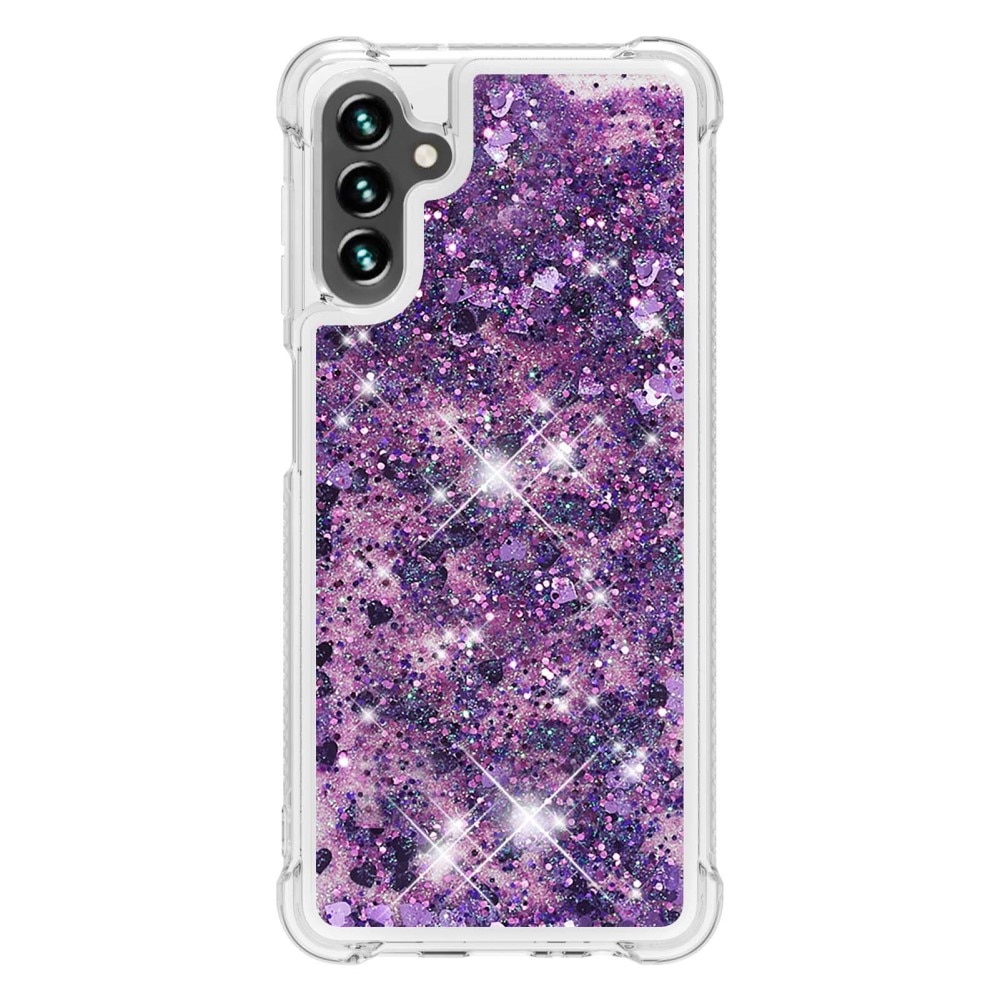Coque Glitter Powder TPU Samsung Galaxy A54, violet