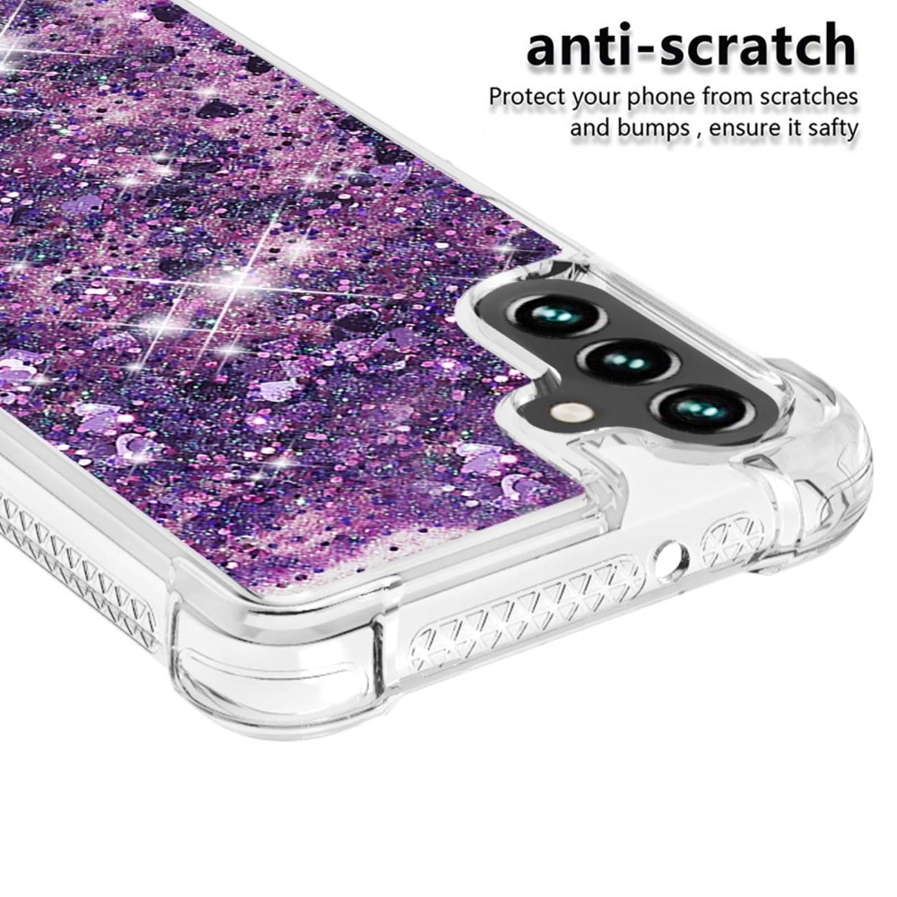 Coque Glitter Powder TPU Samsung Galaxy A54, violet