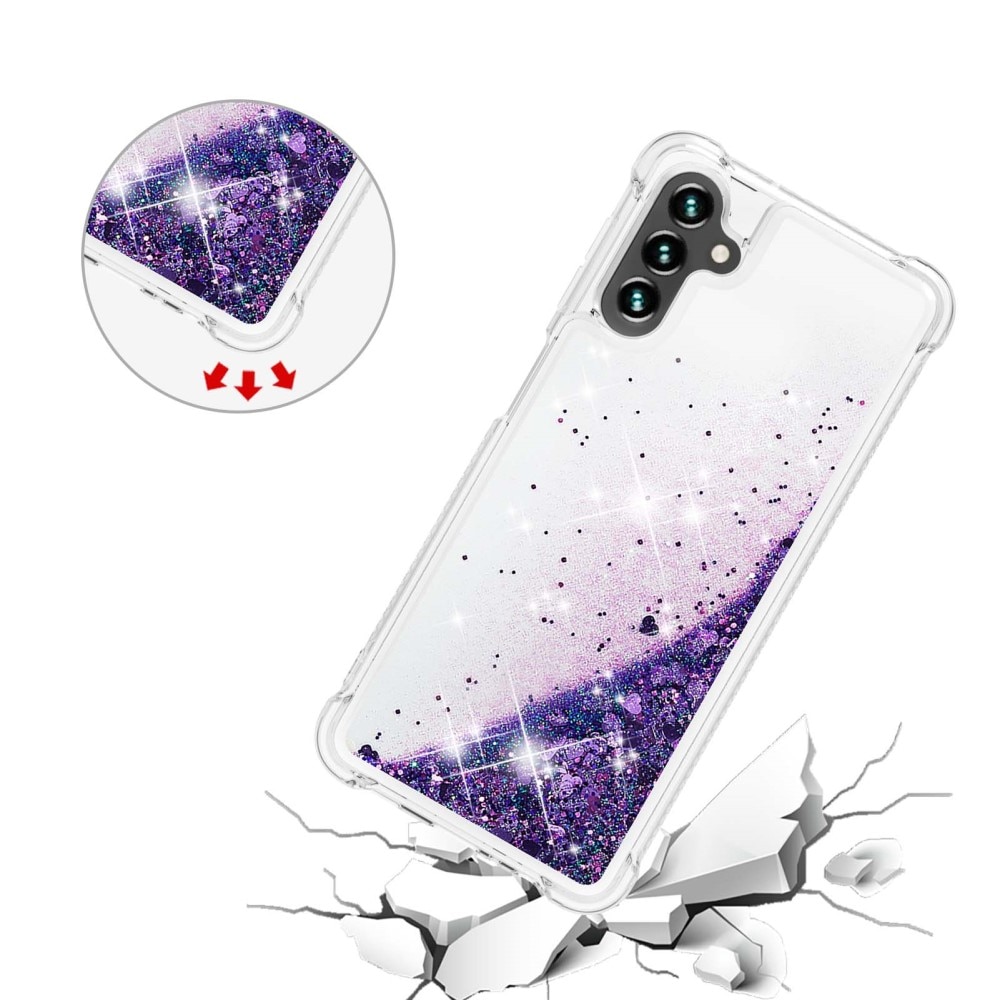 Coque Glitter Powder TPU Samsung Galaxy A54, violet