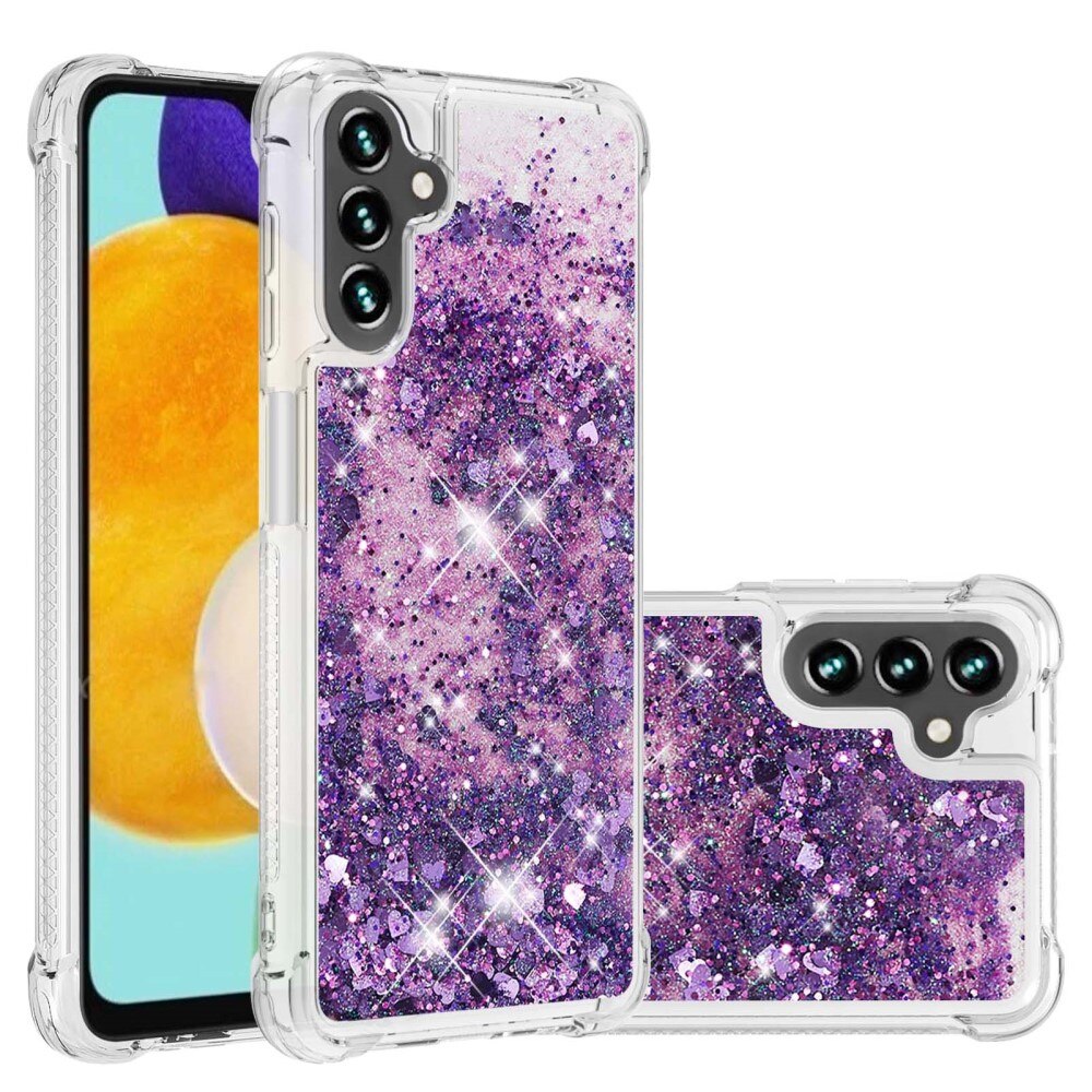 Coque Glitter Powder TPU Samsung Galaxy A54, violet