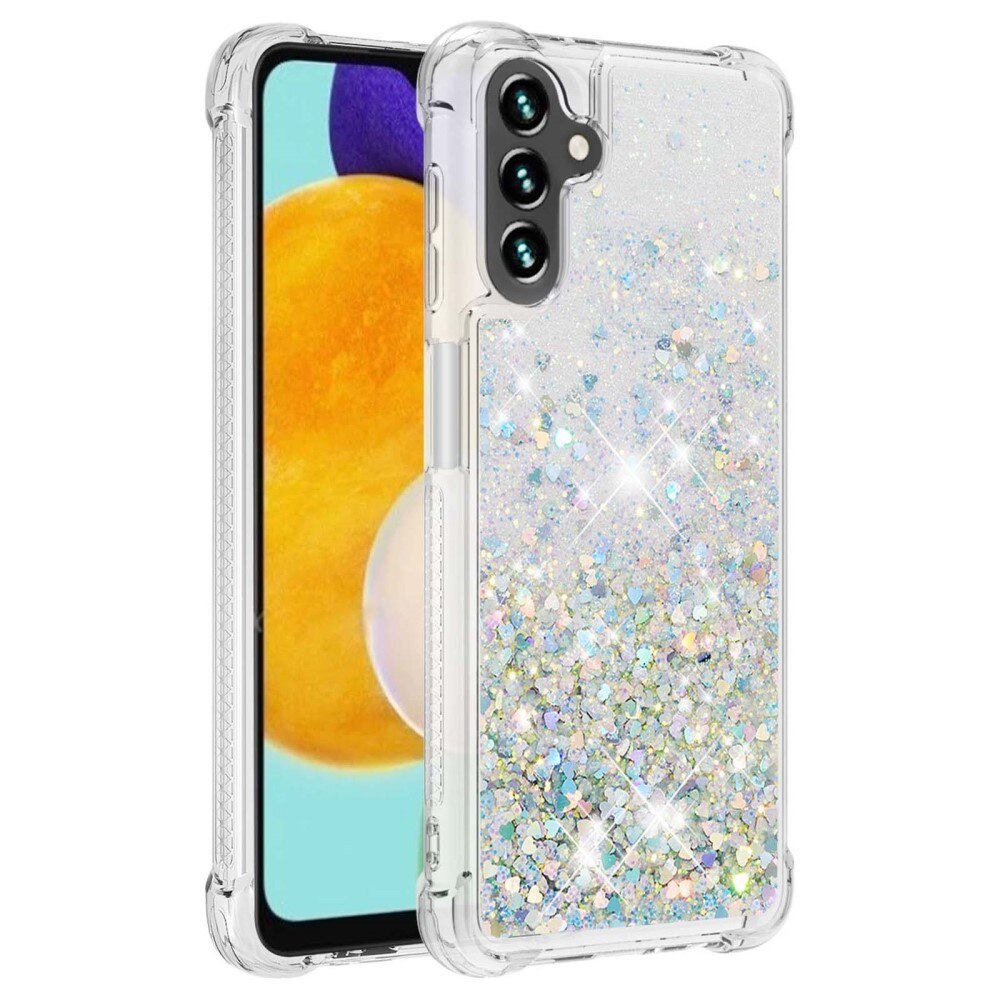 Coque Glitter Powder TPU Samsung Galaxy A54, argent